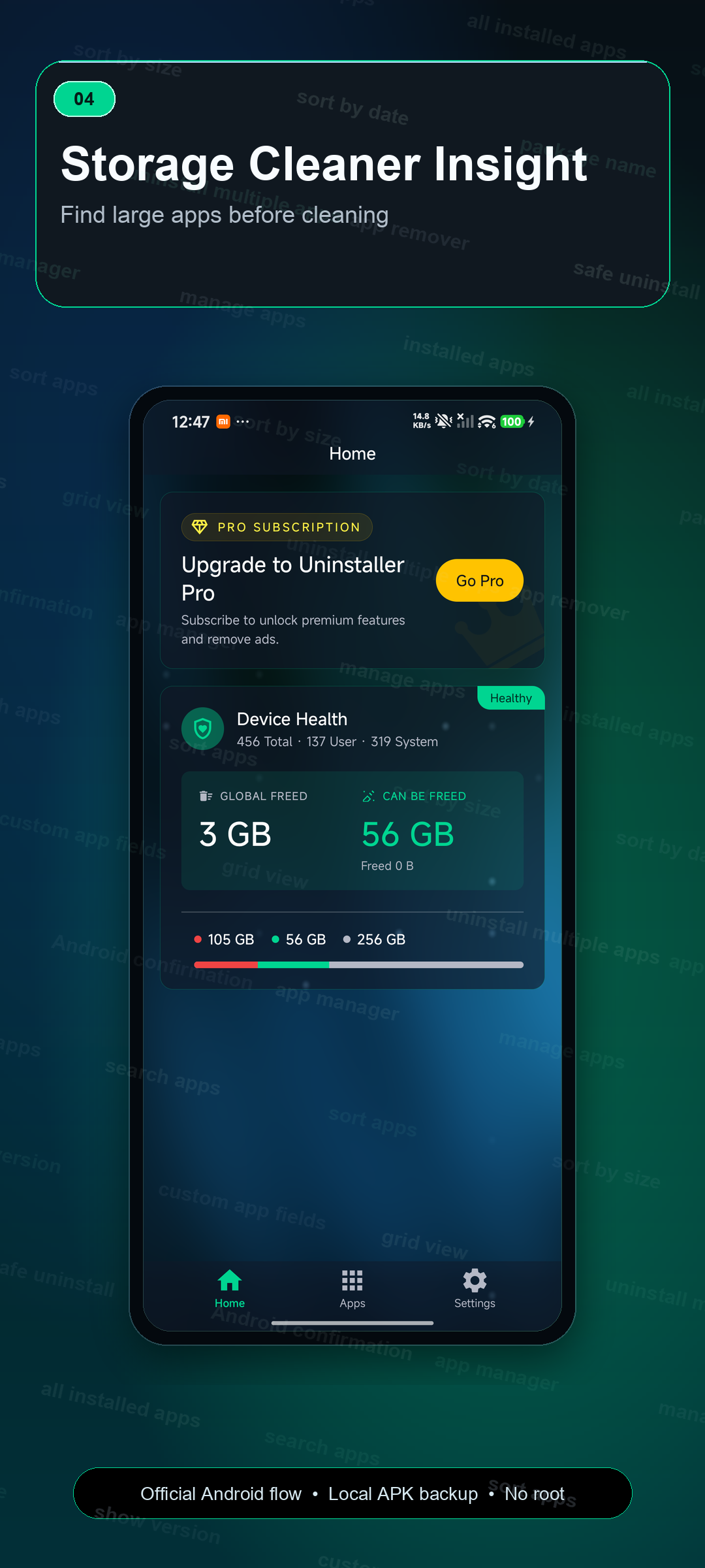 Uninstaller APK backup manager